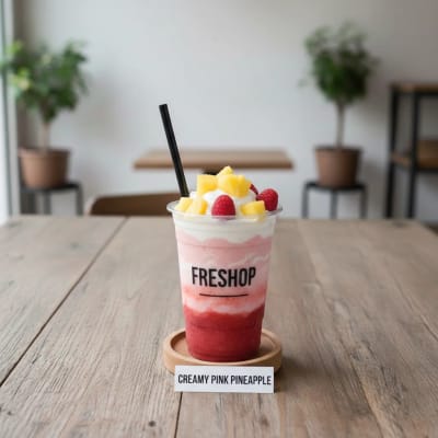creamy pink pineapple