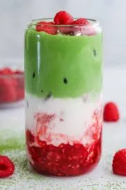 Ice matcha rasberry