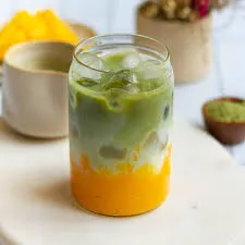 Ice matcha mango