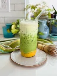 Ice matcha passionfruit
