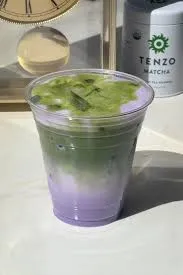 Ice matcha taro